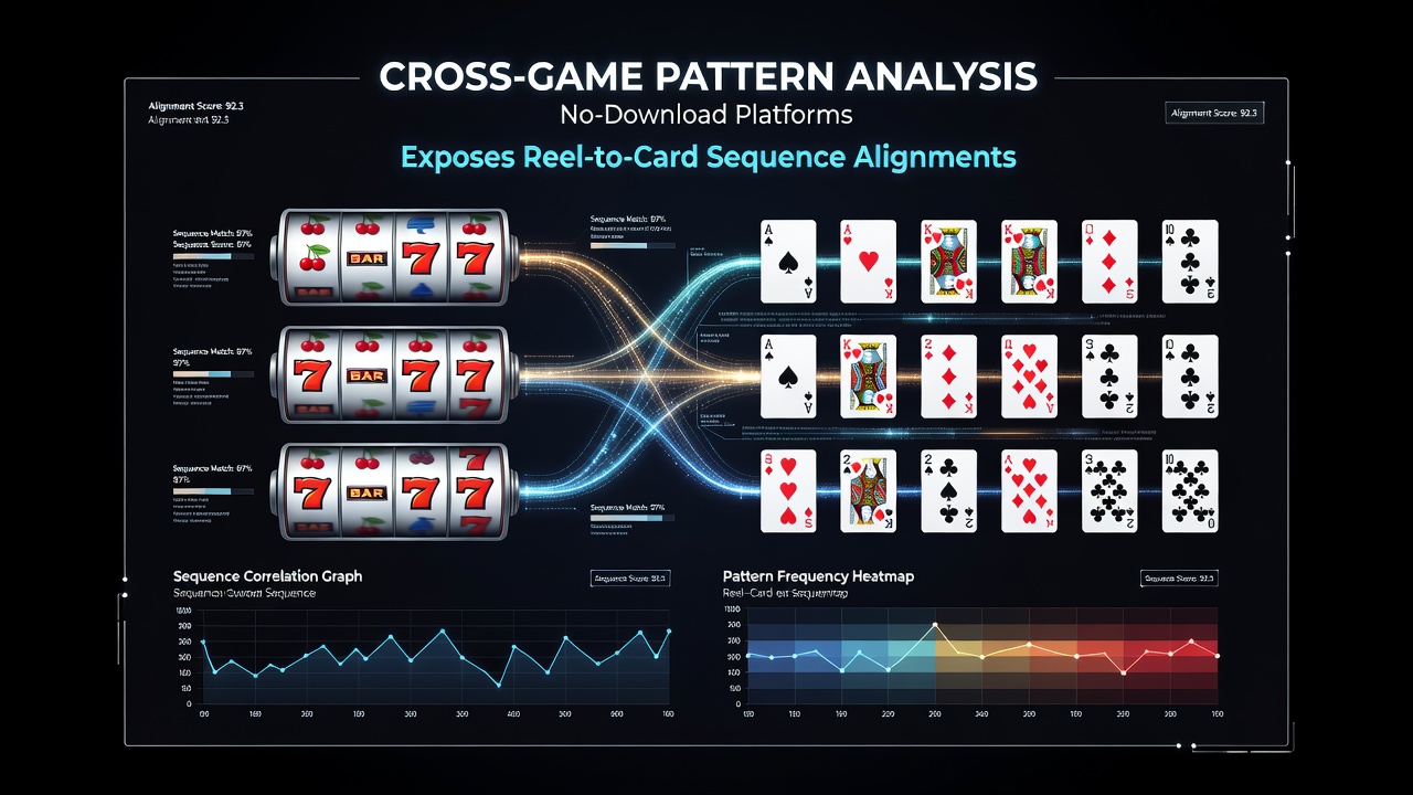 Detaillierte Ansicht von Walzen- und Kartenfolgen in instant-play-Casino-Simulationen
