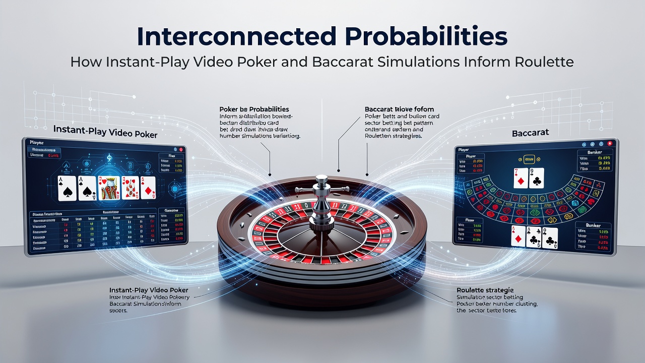Roulette-Wettsequenzen abgeleitet aus Baccarat- und Video-Poker-Simulationen
