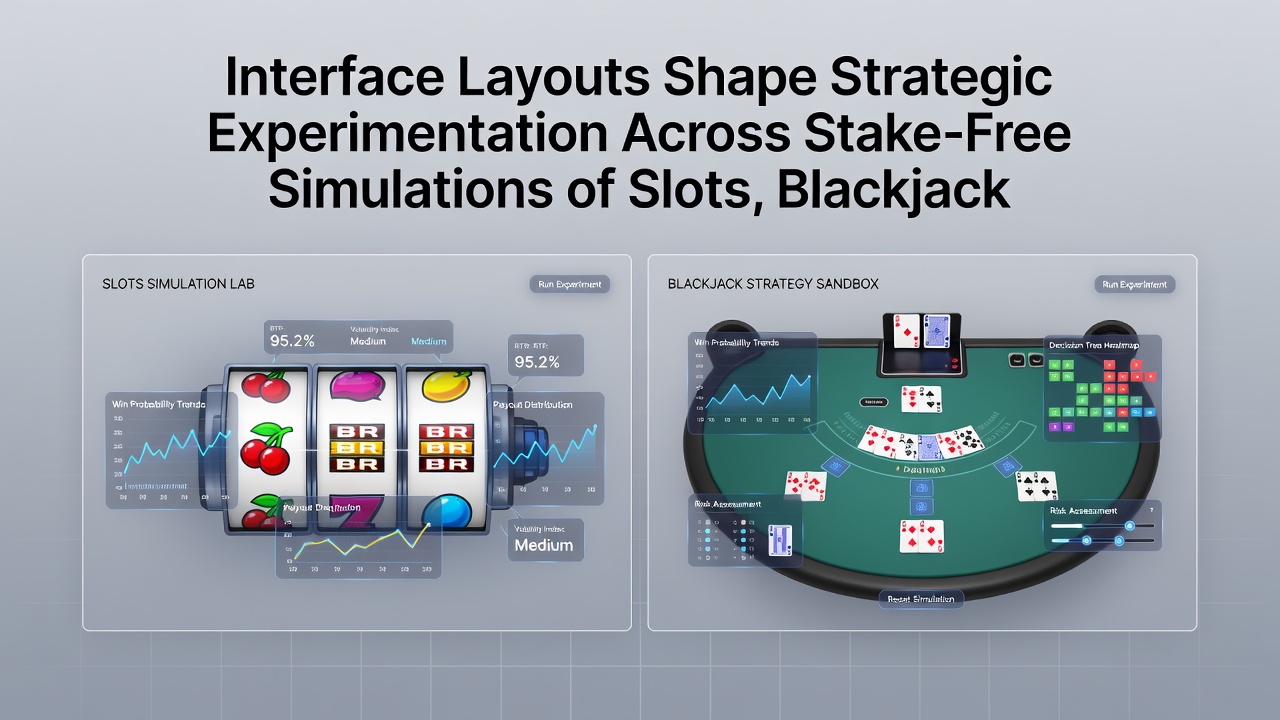 Vergleich zweier Interface-Layouts in stake-freien Blackjack- und Poker-Demos
